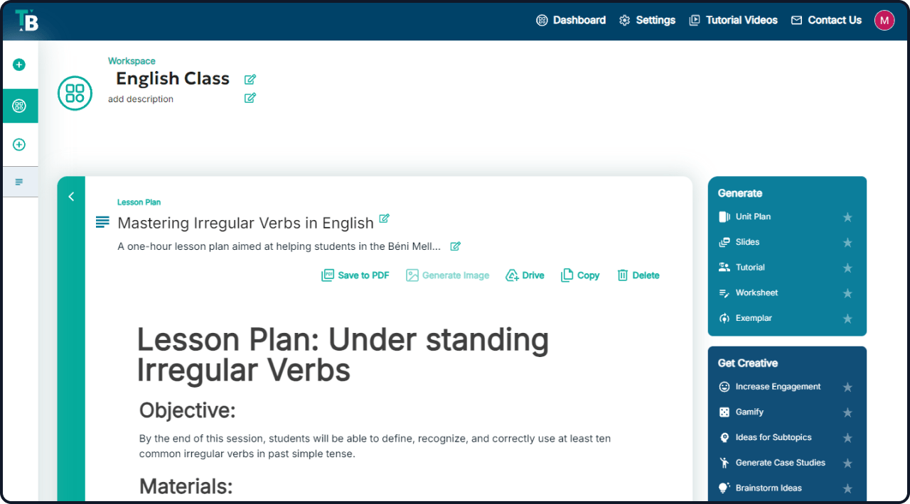 TeachersBuddy Platform Dashboard